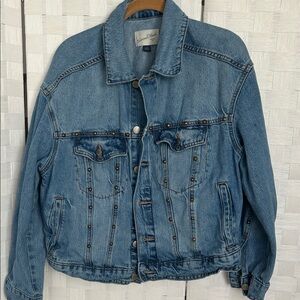 Universal Thread Medium Blue Studded Denim Jacket